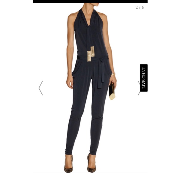MICHAEL Michael Kors Embellished Jersey Jumpsuit - Picture 1 of 8